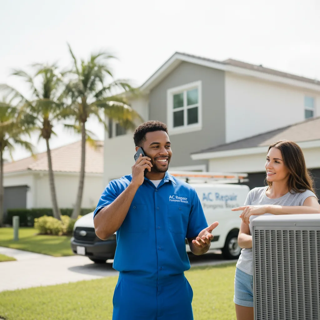 AC Repair Pompano Beach customer support in Arabi